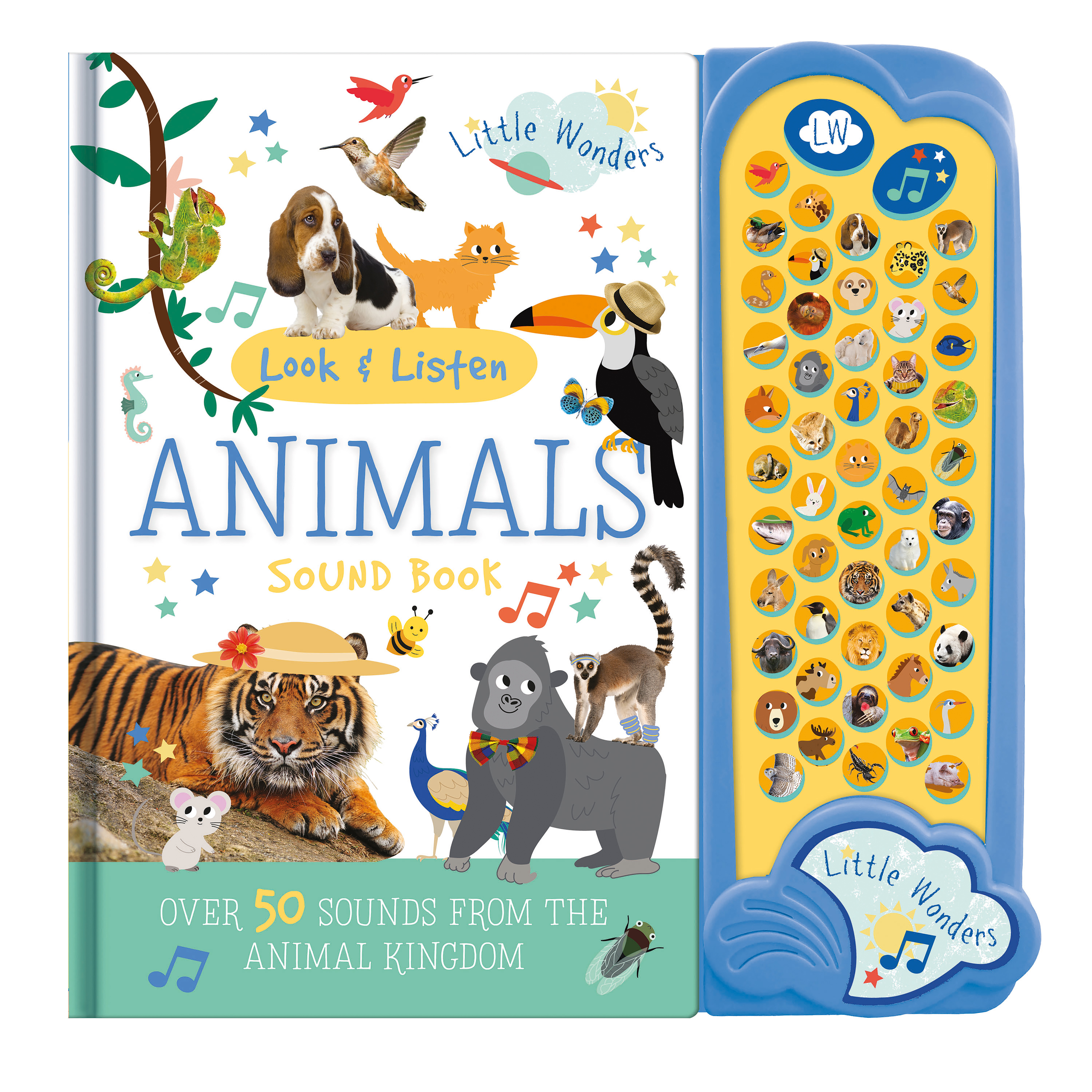 Little Wonders 50 Button Sound Book – Look & Listen Animals