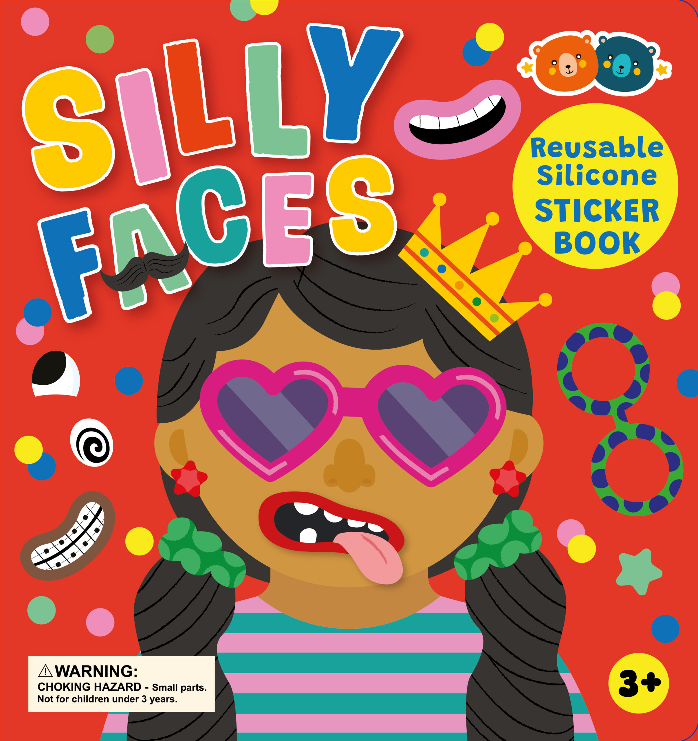 Silly Faces Silicone Sticker Book