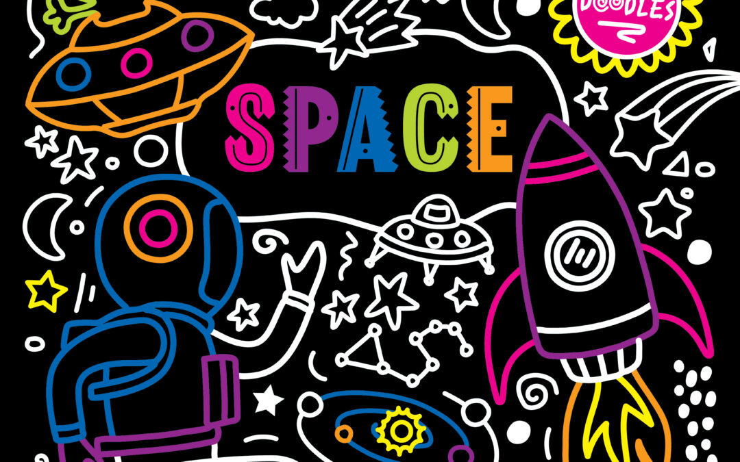 Neon Doodle Space