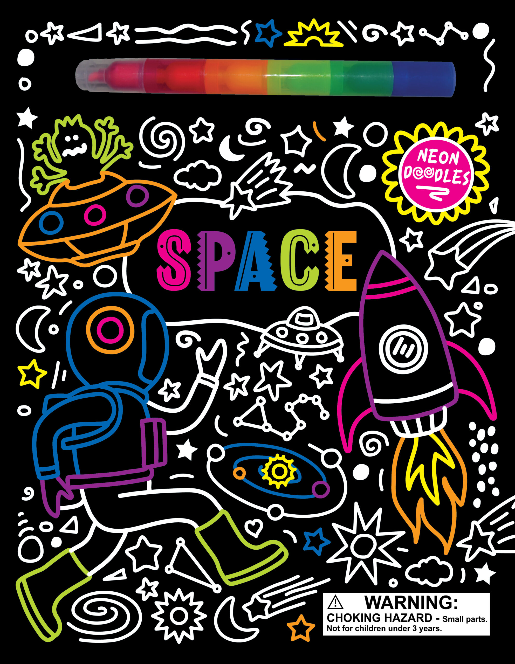 Neon Doodle Space